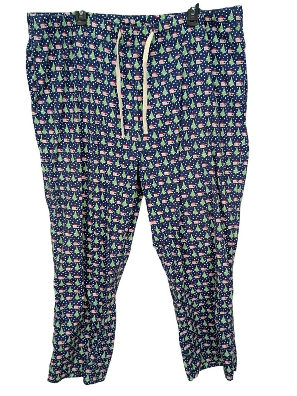 Vineyard Vines Christmas Whale Pajama Pants 3XB Cotton Blend Drawstring Elastic
